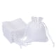 thumbnail image 1 of Bolsas de Yute de 2.7x3.5 Pulgadas con Cierre de Cuerda, 50 Pcs Bolsas de Regalo de Lino Reutilizables para Joyería, Sacos para Fiesta, Navidad, Festival, Blanco, 1 of 6
