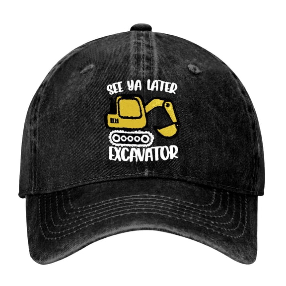 Baseball Caps for Kids Embroidered Distressed Style Boys Hat with Washable Finish and Adjustable Fit for Everyday Adventures Black
