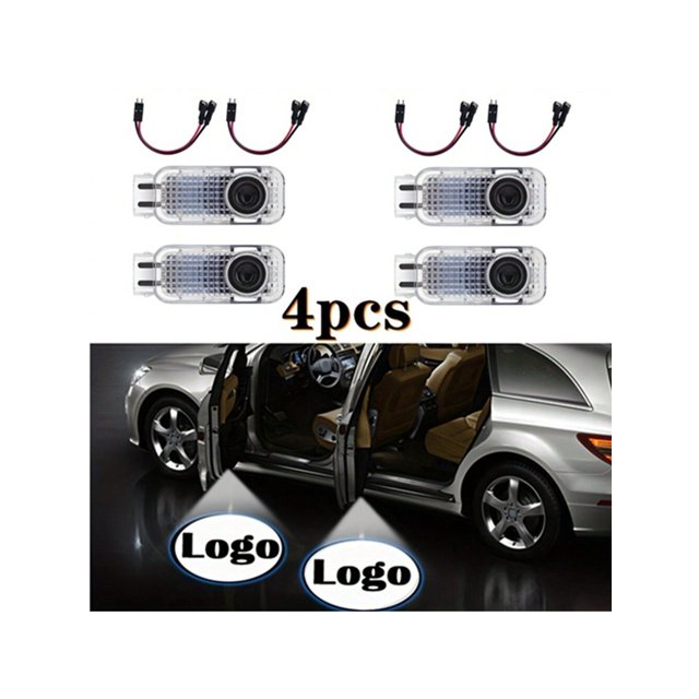 4pcs LED Car Door Light Courtesy Logo Projector Welcome Lamp For Audi A1 A3 A4 A5 A6 A7 Q3 Q5 Q7 A8 R8 B5 B6 B8 C5 C8 RS S3 S4 S5 S6 Car Accessories