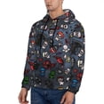 thumbnail image 3 of Lsque The Binding of Isaac Pattern Casual Men's Hoodie,Hooded Sweatshirt with Kangaroo Pocket,Pullover Hoodie-3X-Large, 3 of 8