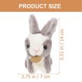 thumbnail image 2 of Plush Rabbit Keychain Stuffed Animal Pendant Rabbit Plush Doll Key Ring, 2 of 8