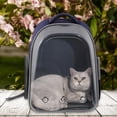 thumbnail image 4 of cómoda para transporte de mascota y mascotas por la aerolínea Impermeable Ventilar Ventana de astronauti Bolsa Bolsa de - azul Azul oscuro, 4 of 8