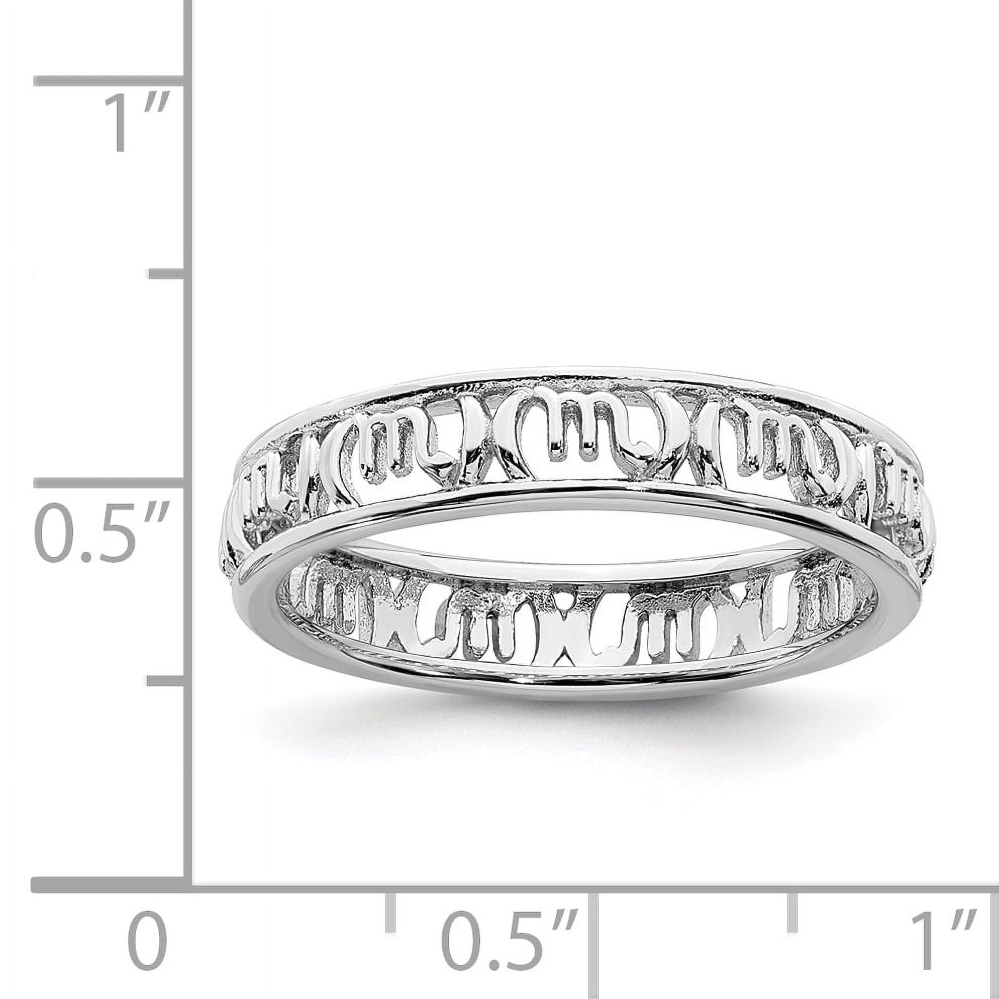 Sterling Silver Scorpio Zodiac Ring