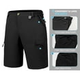thumbnail image 5 of Mapamyumco Men's Hiking Cargo Shorts Quick Dry Outdoor Stretch Lightweight Shorts with Multi Pocket for Fishing Travel Casual UPF 50 Black XS, 5 of 7