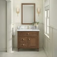 thumbnail image 3 of James Martin Vanities 424-V36-1Wz Lorelai 36" Single Basin Wood Vanity Set - White, 3 of 6