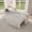 83" Chenille Off White, variant on FFH 83" Sectional Sofa with Pull out Bed and Recliner, 3-in-1 Convertible Sleeper Couch Bed for Living Room, Adjustable Backrest, Table Board, USB Ports, Cup Holder and Storage, Dark Gray