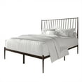 thumbnail image 6 of Castle Place Vintage Spindle Full Metal Platform Bed, Brown, 6 of 8