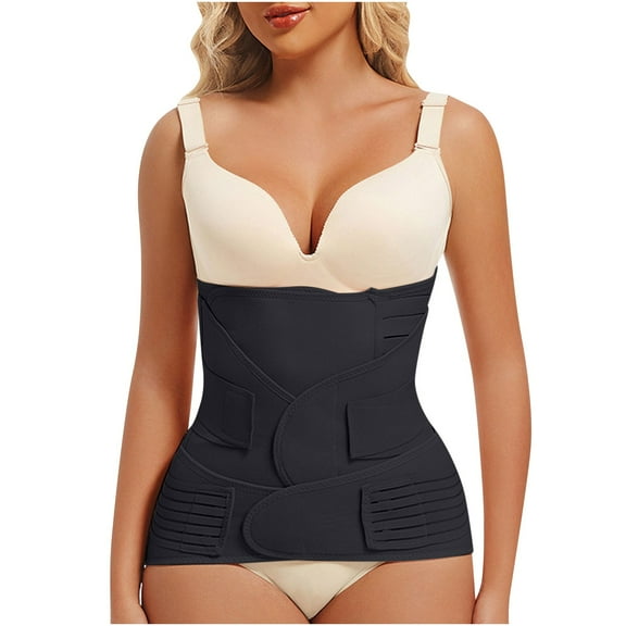 APEXFWDT Postpartum Belly Support Recovery Belly/Waist Belt , Wrap Band Corset Waist Trainer, Tummy Control Workout Shapewear Sweat Band