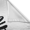 thumbnail image 3 of Ambesonne Feminist Kitchen Curtains, Power Woman Fist Shape, 55"x39", Black and White, 3 of 3