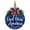 Blue, variant on 3D God Bless America Patriotic Wooden Door Hanger, 12 in Round Front Door Sign with Bow & Greenery, 4th of July Memorial Day Porch Wall Decor, Two-Tone Rustic Woodgrain Style