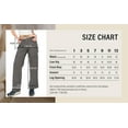 thumbnail image 7 of Cali1850 Women's Comfortable Relaxed Fit Carpenter Pants with Side Pockets, Zipper Pockets, Utility Loop, 7 of 7