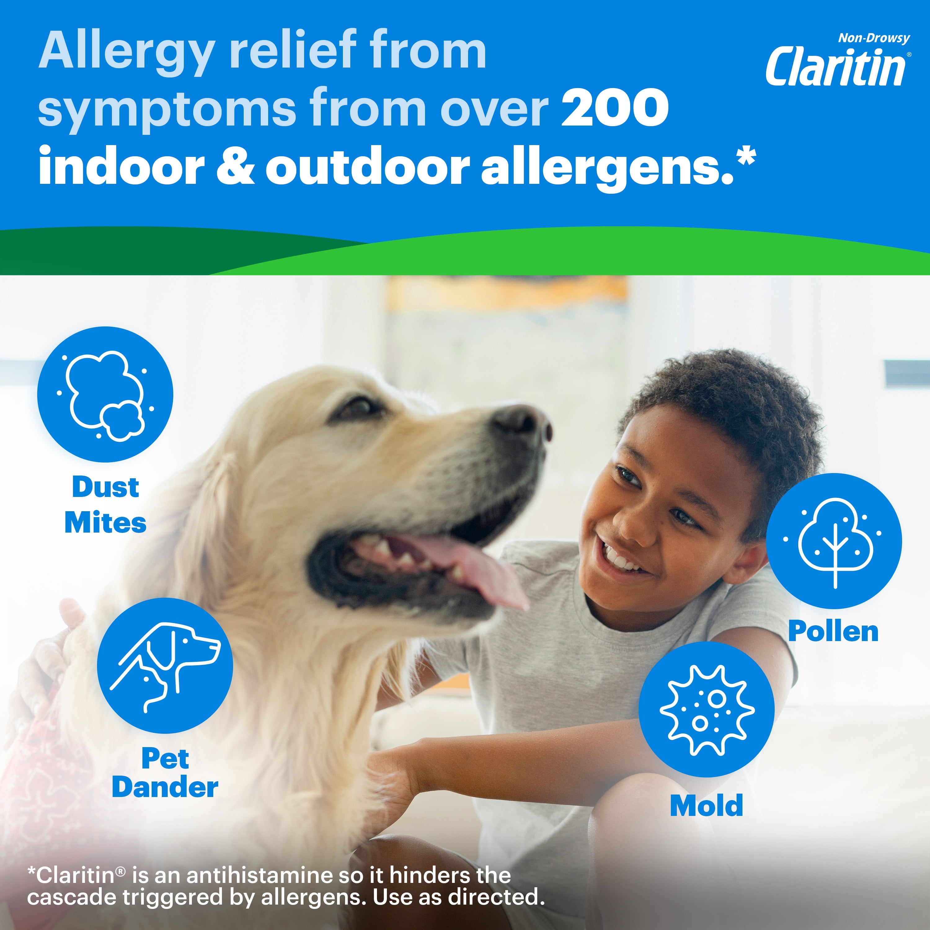 Claritin Allergy Medicine for Kids, Loratadine Antihistamine Bubblegum Chewable Tablets, 30 Ct