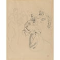 thumbnail image 3 of Eugène Delacroix 20x24 Black Modern Framed Museum Art Print Titled - Adoration of the Magi, After Rubens (ca. 1830), 3 of 5