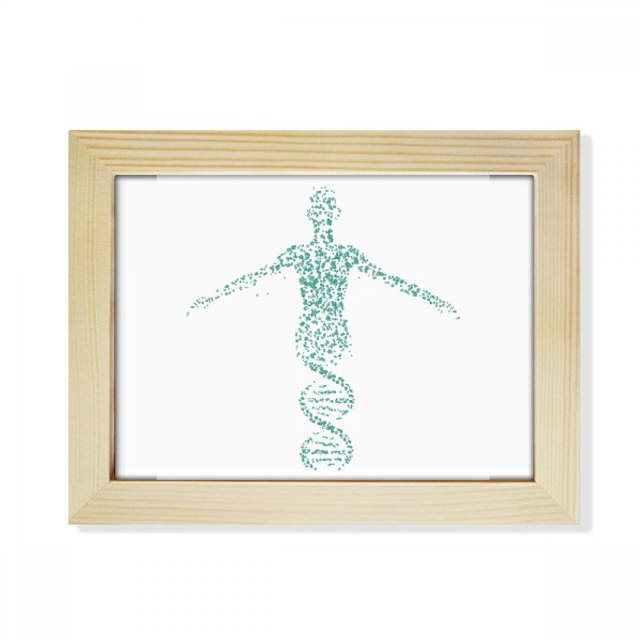 Human Molecular Combination Helix Desktop Photo Frame Picture Art Decoration Painting 6x8 inch
