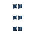 thumbnail image 4 of Funda de almohada decorativa Moyic 2 piezas poliéster rayas doradas azul oscuro, 4 of 6
