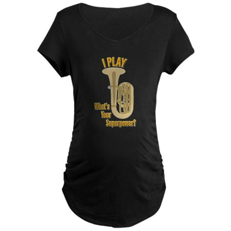 

CafePress - I Play TUBA - Maternity Dark T-Shirt