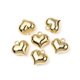 thumbnail image 2 of Alloy Charms Puffed Heart Charms Golden 12x12x6mm Hole: 1.4mm, 2 of 2