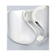thumbnail image 2 of tamizeot Bague Argentée Robuste et Durable pour Femmes en Métal et Argent Non Allergique Forme Unique Ondulée et Torsadée, 2 of 6