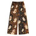 thumbnail image 5 of JIAYUE Women Halloween Pants Casual Graphic Printed Drawstring Waist Wide Leg Long Bottoms for Outdoor Sport Street Wear, 5 of 5