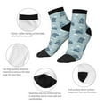 thumbnail image 3 of Bingfone Cute Hippopotamus Design Patterned Men's Women's Casual Cotton Socks, 3 of 5