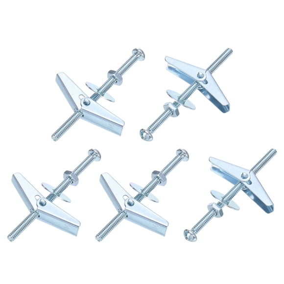 Uxcell Toggle Bolt Wing Nut Assortment Kit, 80 Sets 3/16x3 Inch Butterfly Toggles