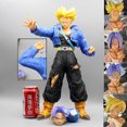 thumbnail image 2 of Figuras de Trunks de Dragon Ball Z de 41 cm, figura de Super Saiyan de 4 cabezas y 2 manos, estatua de anime de PVC, modelo de acción coleccionable, juguete de decoración de escritorio, 2 of 4