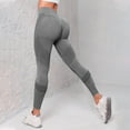 thumbnail image 2 of IDALL Leggings for Women Yoga Pants Women Thick High Waist Yoga Pants With Pockets Workout Running Yoga Leggings For Women Workout Leggings for Women High Waisted Pants Gray S, 2 of 9