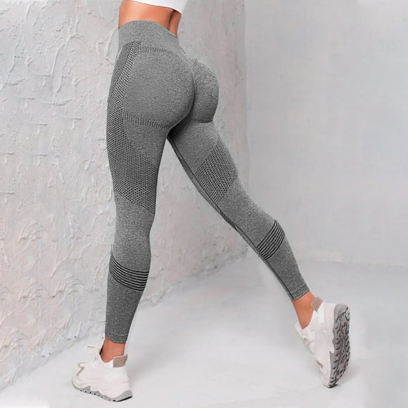 Gray Leggings for Women Thick High Waist Yoga Pants with Pockets Workout Running Yoga Leggings for Women