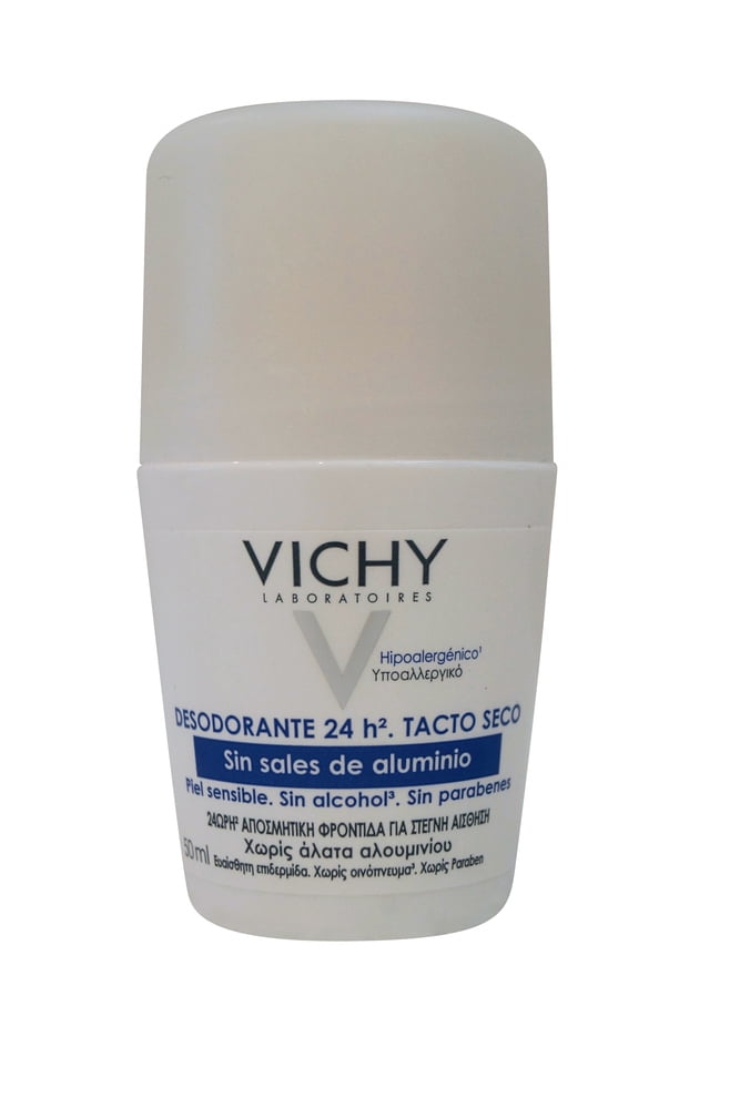 Vichy 24 Hour Deodorant for Sensitive Skin, 1.69 Oz