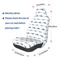 thumbnail image 3 of Wukai Cute Shark Full Set Car Seat Covers with Soft Padding Universal Auto Front Seats Protector and Cushion Mat, 3 of 5