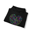 thumbnail image 4 of Peace And Love Peace Sign Heart Graphic Hoodie Sweatshirt, Sizes S-5XL, 4 of 9