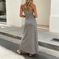 thumbnail image 6 of VBVC Women's Striped Spaghetti Strap Maxi Dress , Ladies' Summer Casual Bodycon Long Dress , Slim Sleeveless Cami Sundress For Women,Black,S-3XL, 6 of 6