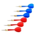 thumbnail image 1 of Ensemble de Fléchettes en Laiton à Embout d'Acier, Rouge & Bleu - Lot de 6, 1 of 1
