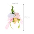 thumbnail image 3 of MLINS 2Pcs Rose Artificial Flower Wedding Car Decoration Flower Handle Mirror Door Decor for Wedding (Pink), 3 of 8