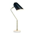 thumbnail image 2 of Lalia Home Asymmetrical Marble Desk Lamp with Black Sloped Shade, 2 of 10