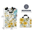 thumbnail image 2 of Yayeee Freestanding Laundry Hamper with Handle Collapsible Large Storage Basket for Clothes, Yellow Floral, 2 of 7