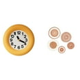 thumbnail image 1 of Reloj de pared,Reloj de pared redondo moderno y silencioso para dormitorio,Manualidades de pared,Decoración de pared colgante. Ratán tejido artesanal.,Juego de decoración de pared Adorno, 1 of 8