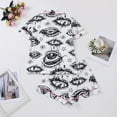 thumbnail image 2 of Cute Womens Fall Pajamas Pajama Floral Print Lapel Collar Short Sleeve Shorts Soft Sleepwear Loungewear For Home Comfort Nightwear Outfit, 2 of 6