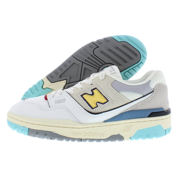 New Balance 550 GS Boys Shoes Size 4, Color: White/Blue