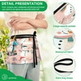 thumbnail image 4 of Yayeee Waist Apron with Pockets for Cooking Waterproof Half Server Aprons, Christmas Snowman, 4 of 7