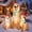 Labrador with 2 Puppies, variant on Joyfy 5 FT Christmas Inflatables Dog Outdoor Decorations,Christmas Puppy Holding A Candy Cane Blow Ups Yard with Built-in LEDs for Holiday Party Garden Lawn Decor
