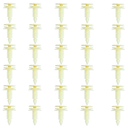 SCITOO 10285935 8mm (0.32") 30Pcs Bumper Pushtype Retainer Clips Kit Car Fastener Rivet Door Trim Clips fit for GM For Toyota For Honda for Ford For Chrysler