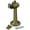 Antique Brass, variant on Deltana DSF630U19 Floor Mount; 6" Bumper with Hook & Eye; Heavy Duty; Black Finish