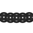 Athletic Works 25lb Black Olympic Bumper Rubber Plate, Single Weight
