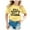 Yellow, variant on WEAIXIMIUNG Teen Girl Tops for School Kids School Season Back To School Season Printed Casual Short Sleeve Top T Shirt