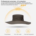 thumbnail image 3 of HEVIRGO Breathable Wide Brim Hat Comfortable Wear-Resistant Protection Camping Fishing Bucket Hat Outdoor Supply, 3 of 6