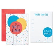 American Greetings Party Invitations and Envelopes Perfect for any Birthday, Graduation, or Special Occasion, Multi Color Balloons (25-Count)