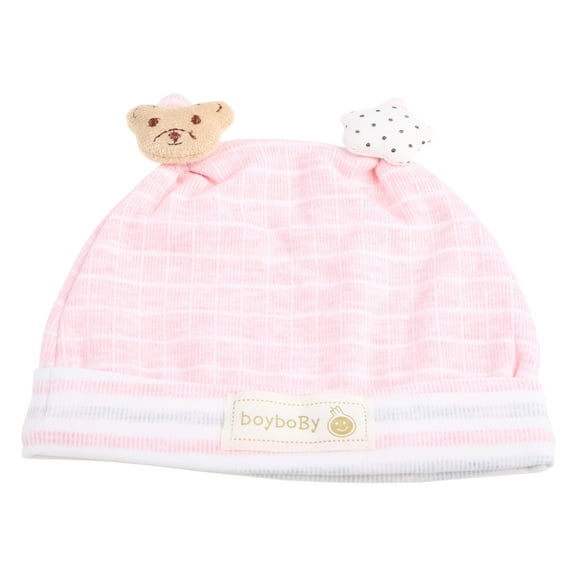 RYUJNDK 0-3 Months Infants Bonnet Hospital Hat Baby Bear Ears Hat Soft Cotton Headwear