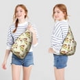 thumbnail image 2 of Delicious Pizza Sling Backpack – Retro Italian Food Design Shoulder Bag, Fashionable Water-Resistant Daypack, 2 of 4