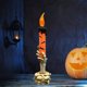 thumbnail image 2 of Candelabro Led Calavera Lámpara Creative Ghost Claw Light sin humo para la decoración de la fiesta de vacaciones en el hogar (naranja) Likrtyny Para estrenar, 2 of 5